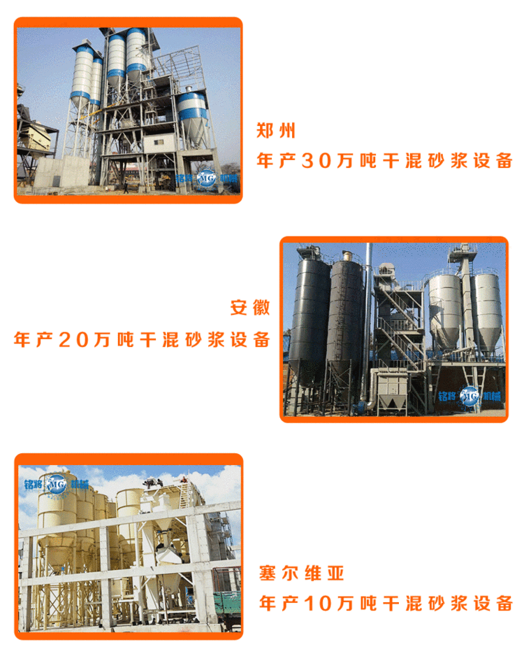 干粉砂漿設備案例展示