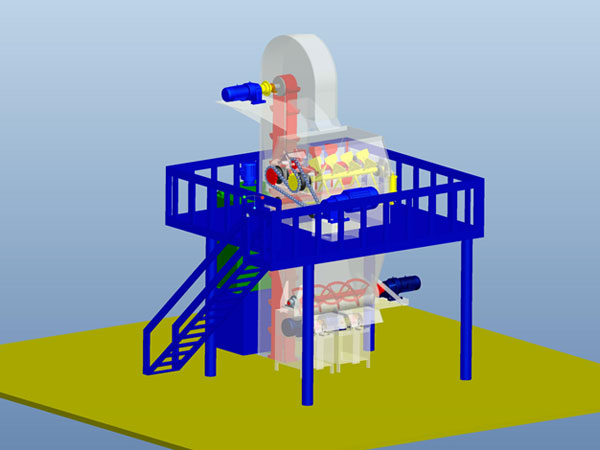 半自動（節能型）干粉砂漿生產線