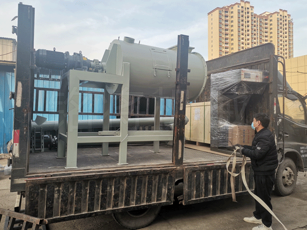 簡易干粉砂漿生產線交付物流！