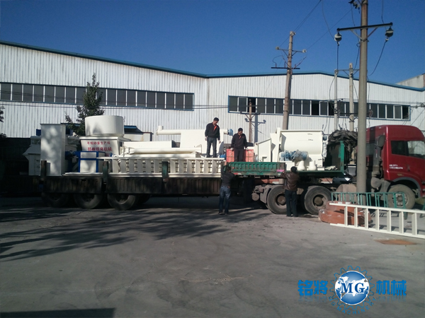 西安干粉砂漿生產(chǎn)線發(fā)貨現(xiàn)場
